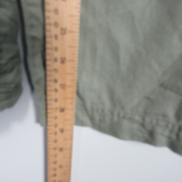 Pact Womens Cargo Pants Wide Leg Pull On Organic Cotton Hemp Green Size S Tie - Picture 11 of 11